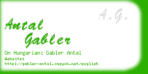 antal gabler business card